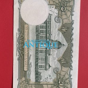 ธนบัตรแบบ 9 20 บาท รุ่นที่ 6 ประกาศใช้ 27 สิงหาคม 2501 ลายเซ็น ส.วินิจฉัยกุล - ป๋วย อึ๊งภากรณ์ พิมพ์ บริษัท โทมัส เดอ ลา ลู - Image 3