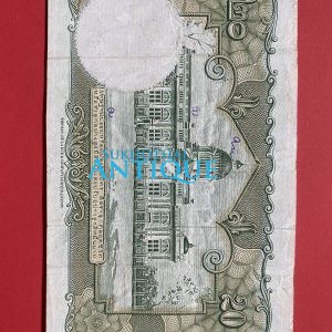 ธนบัตรแบบ 9 20 บาท รุ่นที่ 6 ประกาศใช้  27  สิงหาคม  2501 ลายเซ็น ส.วินิจฉัยกุล - ป๋วย อึ๊งภากรณ์  พิมพ์ บริษัท โทมัส เดอ ลา ลู - Image 3