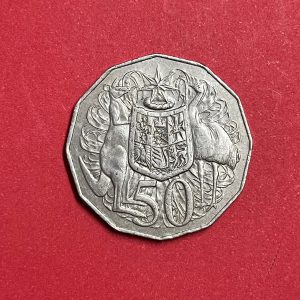 เหรียญเงินตรา ELIZABETH II ปี 1979 ราคา 50 cent 12 เหลี่ยม ขนาด 31.5 มิล สวยคมชัด - Image 4