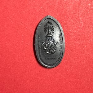 เหรียญสมโภชพระศรีศากยะทศพลญาณประทานพรพุทธมลฑลสุทรรศน์ พ.ศ. 2525  เนื้อทองแดงรมดำ หลัง ภปร ร.ศ. 200 - Image 3