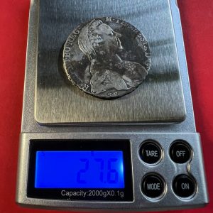 เหรียญเก่าเนื้อเงินประเทศ AUSTRIA สมัยพระนาง Maria Theresa Thaler ขอบมีตัวหนังสือ ผลิตปีค.ศ.1780 ตรงกับพ.ศ.2323 - Image 4