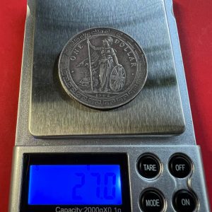 เหรียญเก่าเนื้อเงินต่างประเทศ GREAT BRITAIN (ฺBritiish Trade Dollar) One Dollarผลิตปี 1902 ตรงกับ พ.ศ.2445 สมัย ร.5 - Image 4