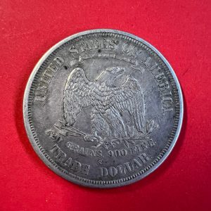 เหรียญเก่าเนื้อเงินต่างประเทศ United States of America (ฺTrade Dollar) ผลิตปี 1876 ตรงกับ พ.ศ.2419 สมัย ร.5 สวยงามคมชัดมาก - Image 2