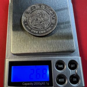 เหรียญเก่าเนื้อเงินตราต่างประเทศ Japan คล้าย Trade Coil ของญี่ปุ่น สมัยฮารุเมจิ ปีที่ 83 เส้นผ่าศูนย์กลาง 3.8 ซม.นำ้หนัก26.8ซม - Image 4