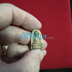เหรียญใบมะขามหลวงปู่ทวดวัดช้างให้ ปี 2505 เนื้อนะวะ - Image 4